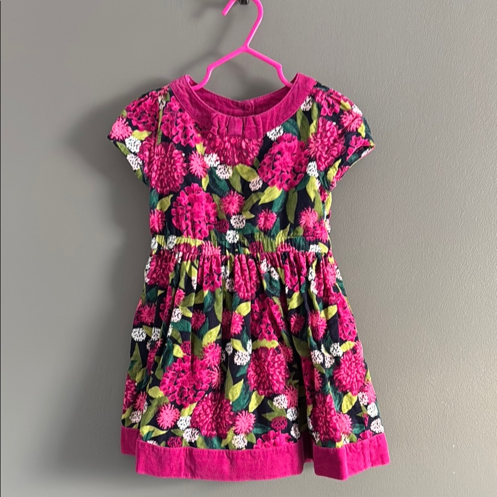 Gymboree Pink Sundress with Puff Sleeves and Crew Neck